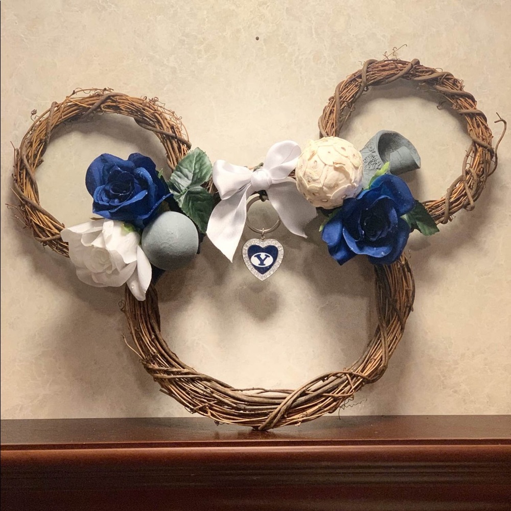 Made-to-Order Mickey-Shaped College Wreaths